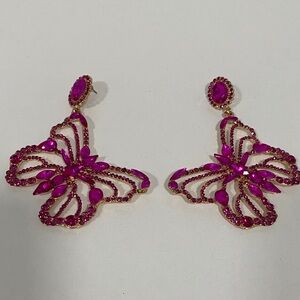 Stunning Showstopper Butterfly Pink Earrings  🦋  🦋  🦋